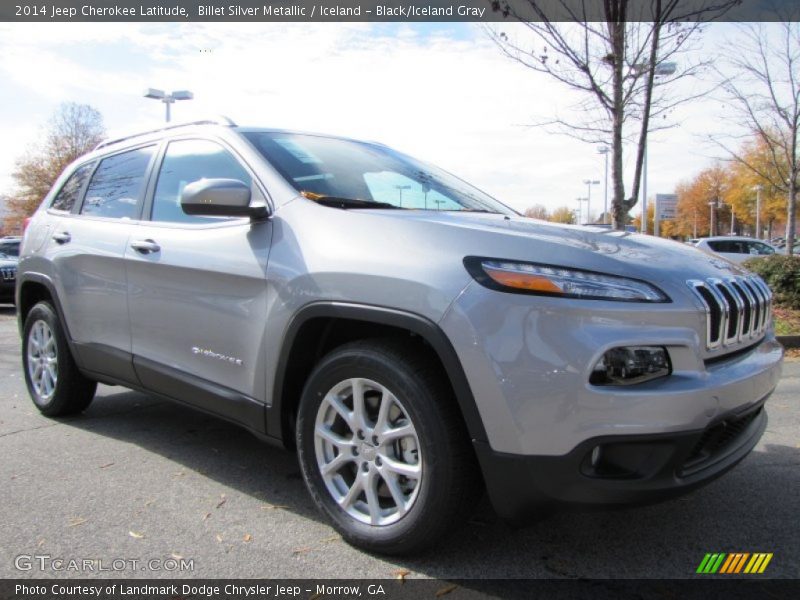 Billet Silver Metallic / Iceland - Black/Iceland Gray 2014 Jeep Cherokee Latitude