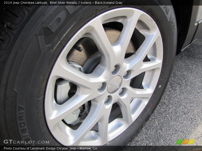 Billet Silver Metallic / Iceland - Black/Iceland Gray 2014 Jeep Cherokee Latitude