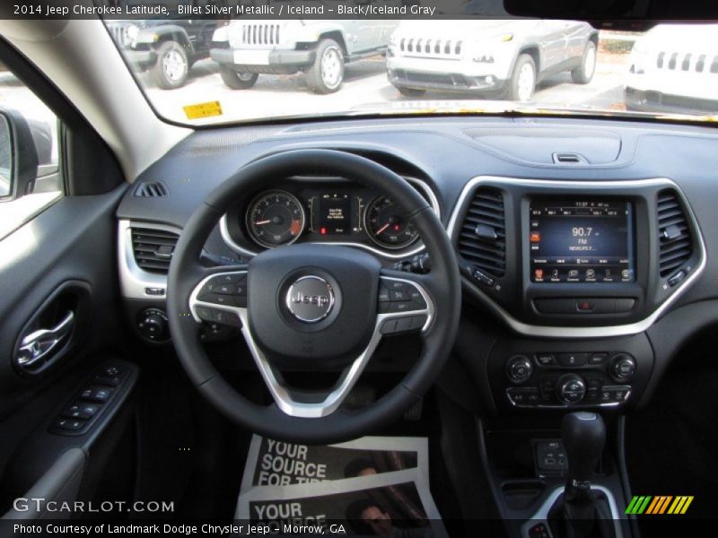 Billet Silver Metallic / Iceland - Black/Iceland Gray 2014 Jeep Cherokee Latitude