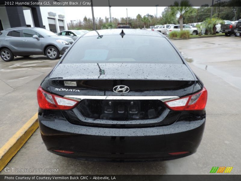 Midnight Black / Gray 2012 Hyundai Sonata GLS