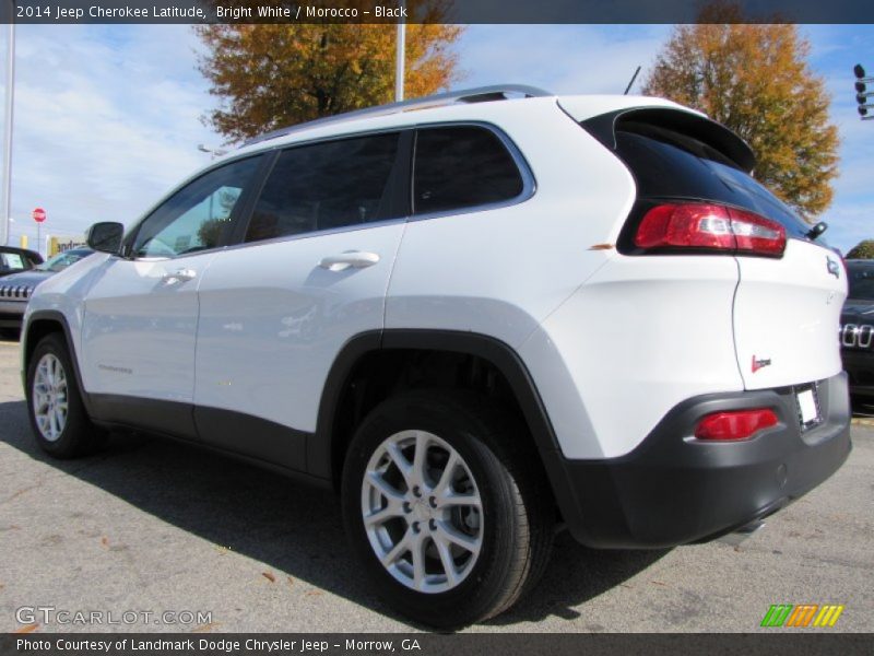 Bright White / Morocco - Black 2014 Jeep Cherokee Latitude