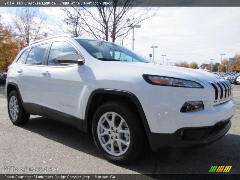 Bright White / Morocco - Black 2014 Jeep Cherokee Latitude
