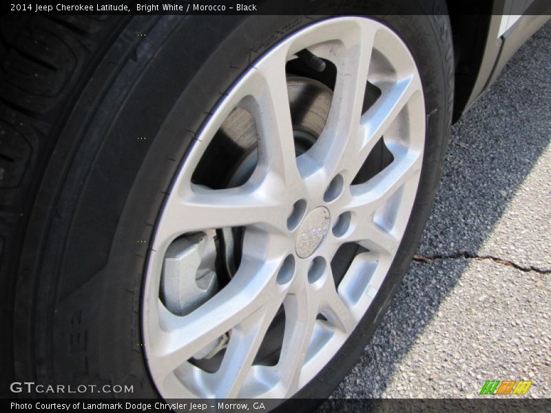 Bright White / Morocco - Black 2014 Jeep Cherokee Latitude