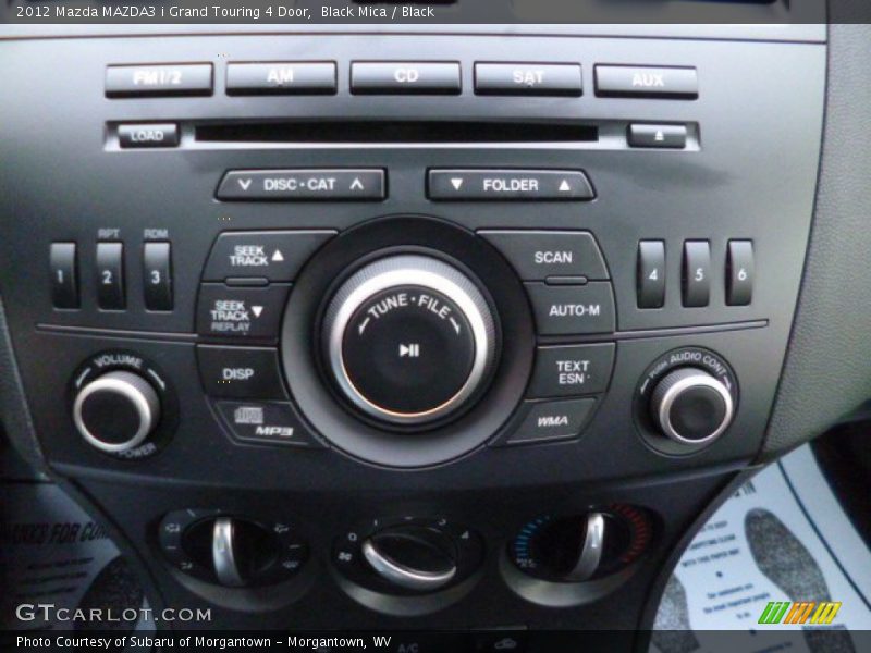 Black Mica / Black 2012 Mazda MAZDA3 i Grand Touring 4 Door