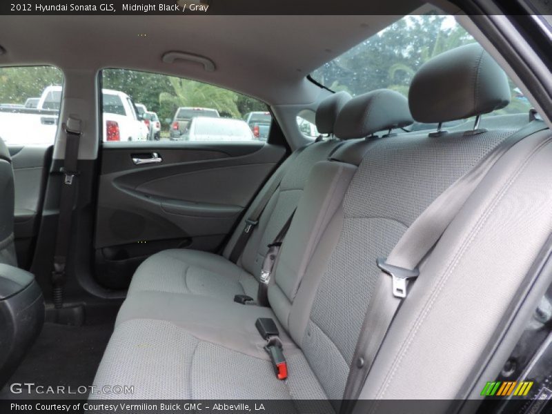 Midnight Black / Gray 2012 Hyundai Sonata GLS