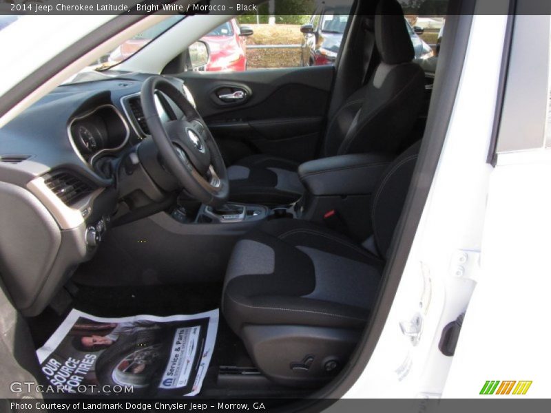 Bright White / Morocco - Black 2014 Jeep Cherokee Latitude