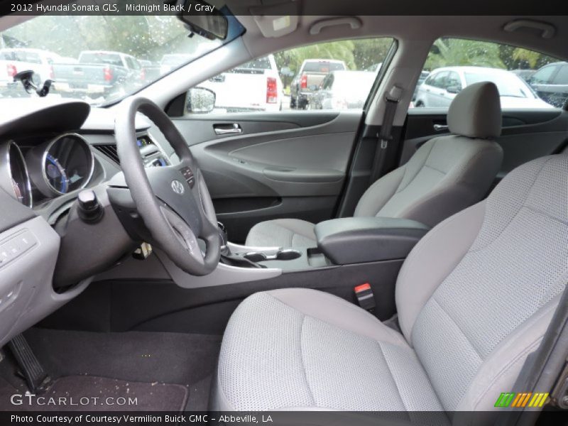 Midnight Black / Gray 2012 Hyundai Sonata GLS