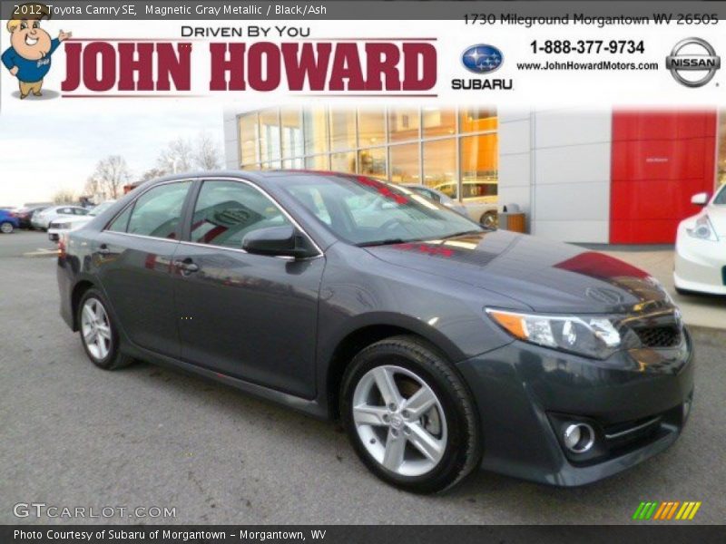 Magnetic Gray Metallic / Black/Ash 2012 Toyota Camry SE