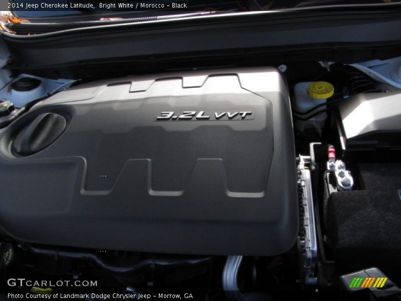 Bright White / Morocco - Black 2014 Jeep Cherokee Latitude