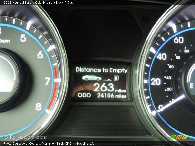 Midnight Black / Gray 2012 Hyundai Sonata GLS