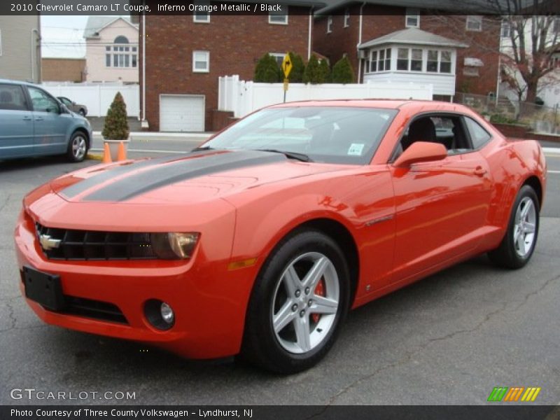 Inferno Orange Metallic / Black 2010 Chevrolet Camaro LT Coupe