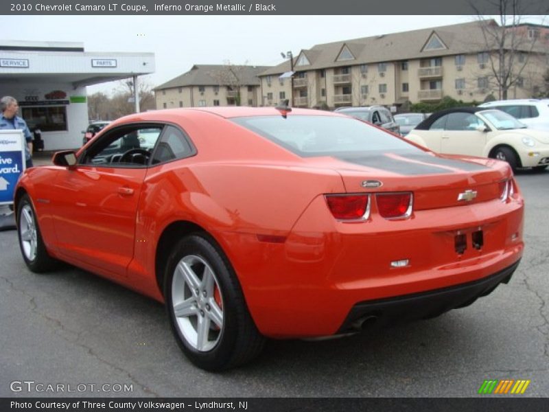 Inferno Orange Metallic / Black 2010 Chevrolet Camaro LT Coupe
