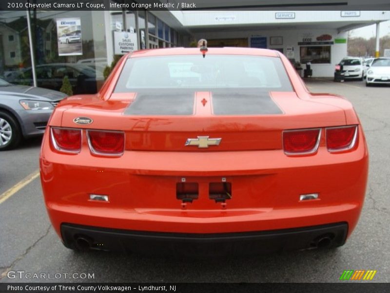 Inferno Orange Metallic / Black 2010 Chevrolet Camaro LT Coupe