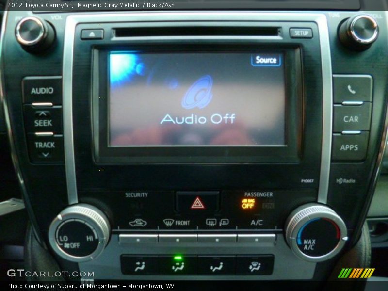 Magnetic Gray Metallic / Black/Ash 2012 Toyota Camry SE