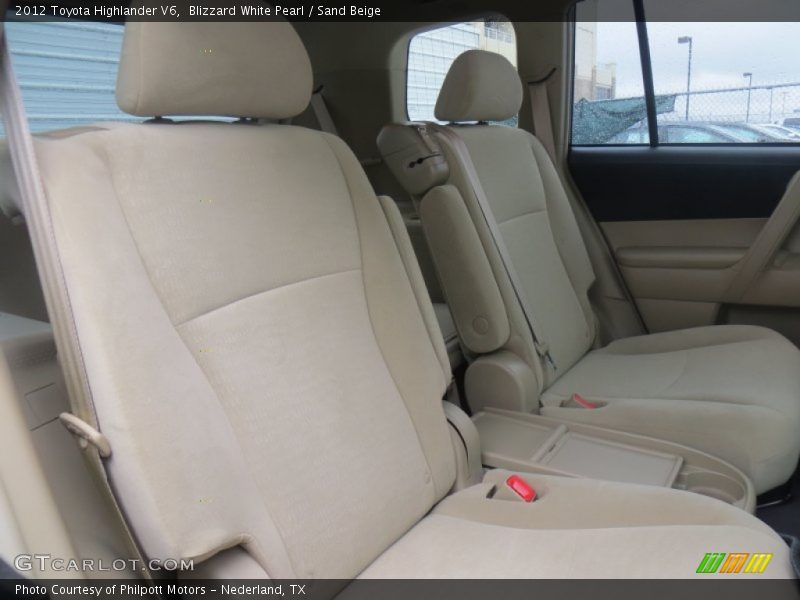 Blizzard White Pearl / Sand Beige 2012 Toyota Highlander V6