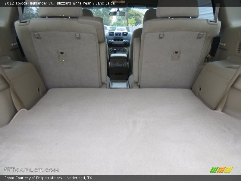 Blizzard White Pearl / Sand Beige 2012 Toyota Highlander V6