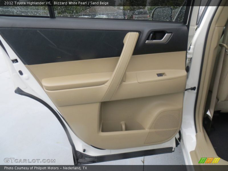 Blizzard White Pearl / Sand Beige 2012 Toyota Highlander V6