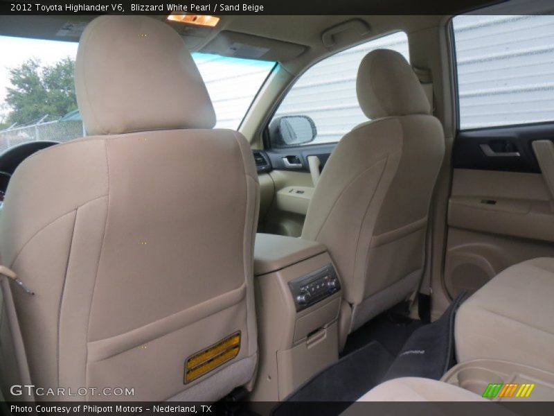Blizzard White Pearl / Sand Beige 2012 Toyota Highlander V6