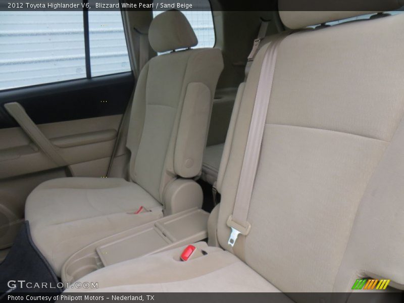 Blizzard White Pearl / Sand Beige 2012 Toyota Highlander V6