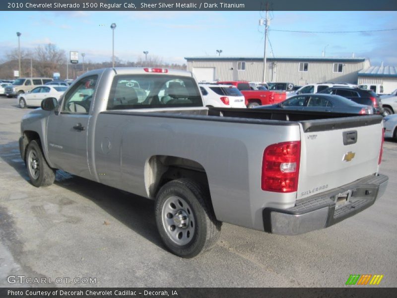 Sheer Silver Metallic / Dark Titanium 2010 Chevrolet Silverado 1500 Regular Cab