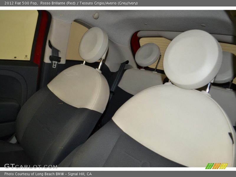 Rosso Brillante (Red) / Tessuto Grigio/Avorio (Grey/Ivory) 2012 Fiat 500 Pop