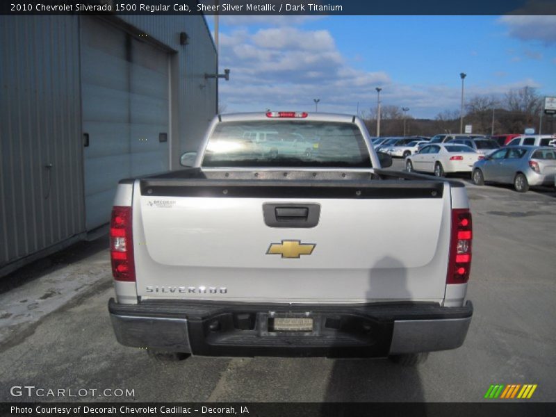 Sheer Silver Metallic / Dark Titanium 2010 Chevrolet Silverado 1500 Regular Cab