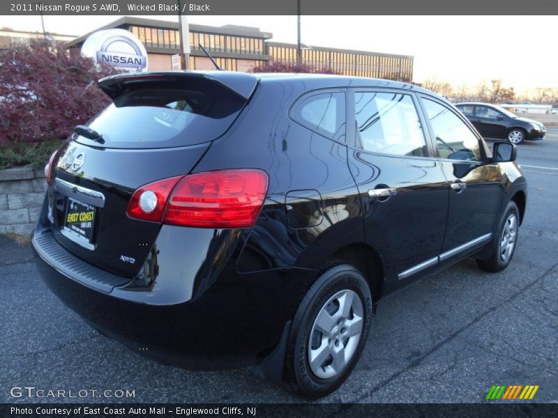 Wicked Black / Black 2011 Nissan Rogue S AWD