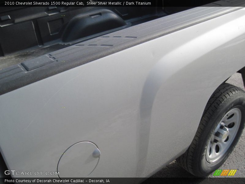 Sheer Silver Metallic / Dark Titanium 2010 Chevrolet Silverado 1500 Regular Cab