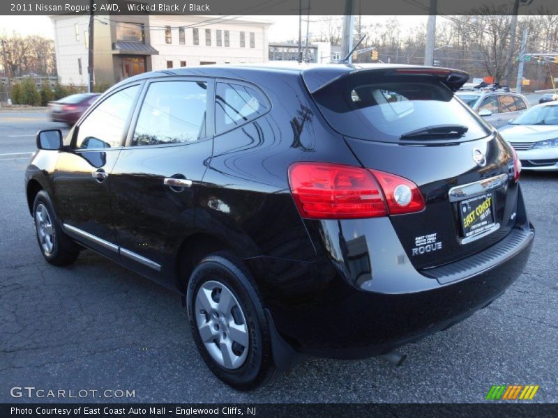 Wicked Black / Black 2011 Nissan Rogue S AWD