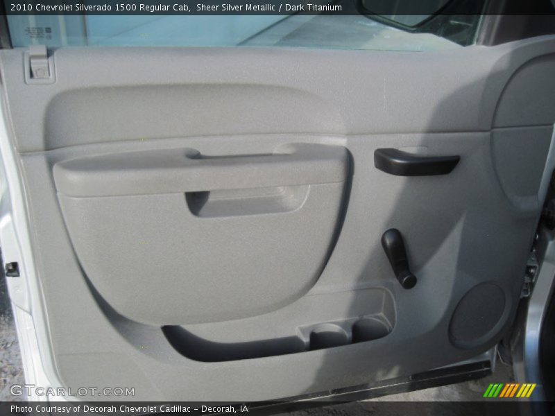 Sheer Silver Metallic / Dark Titanium 2010 Chevrolet Silverado 1500 Regular Cab