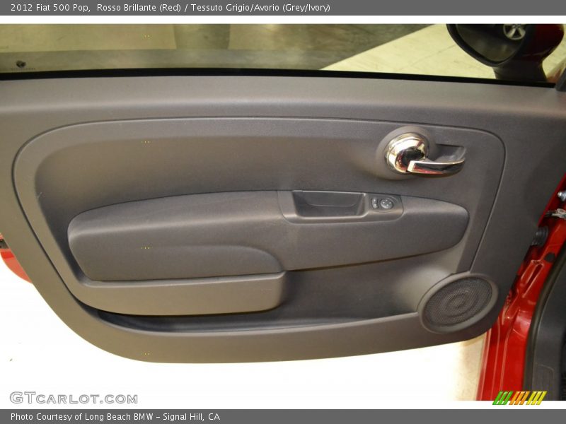 Rosso Brillante (Red) / Tessuto Grigio/Avorio (Grey/Ivory) 2012 Fiat 500 Pop