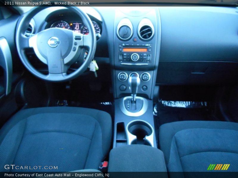Wicked Black / Black 2011 Nissan Rogue S AWD