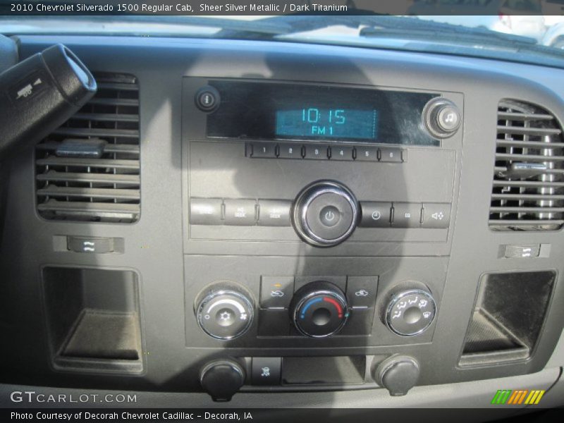 Sheer Silver Metallic / Dark Titanium 2010 Chevrolet Silverado 1500 Regular Cab
