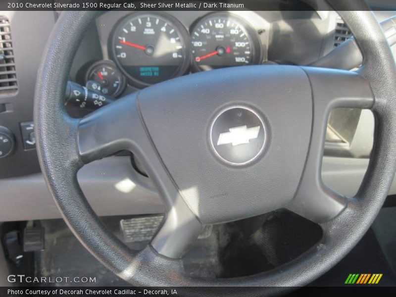 Sheer Silver Metallic / Dark Titanium 2010 Chevrolet Silverado 1500 Regular Cab