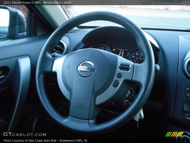 Wicked Black / Black 2011 Nissan Rogue S AWD