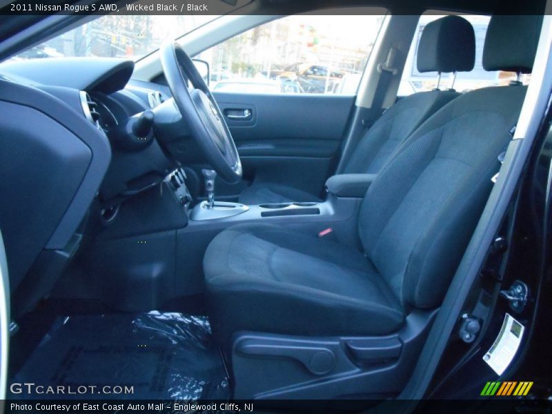 Wicked Black / Black 2011 Nissan Rogue S AWD