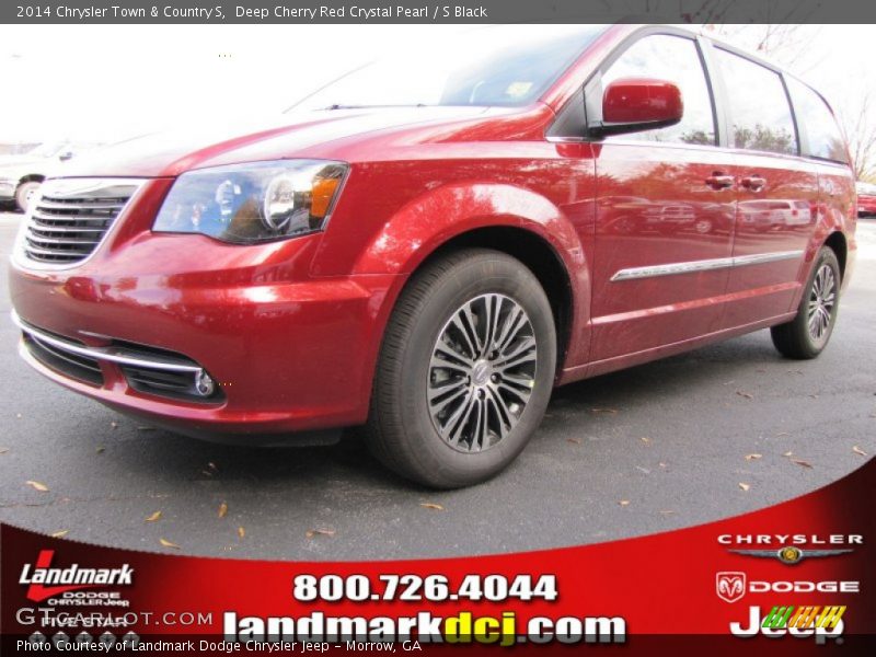 Deep Cherry Red Crystal Pearl / S Black 2014 Chrysler Town & Country S