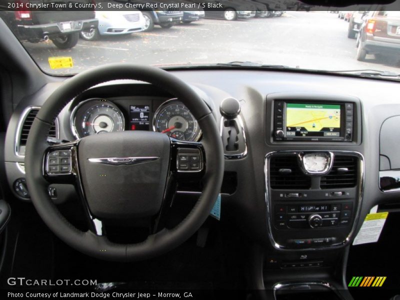 Deep Cherry Red Crystal Pearl / S Black 2014 Chrysler Town & Country S