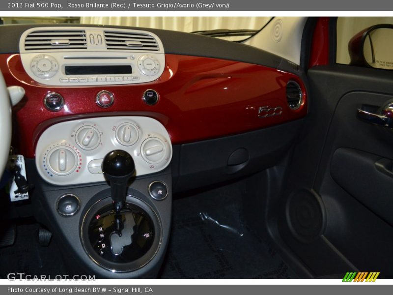 Rosso Brillante (Red) / Tessuto Grigio/Avorio (Grey/Ivory) 2012 Fiat 500 Pop