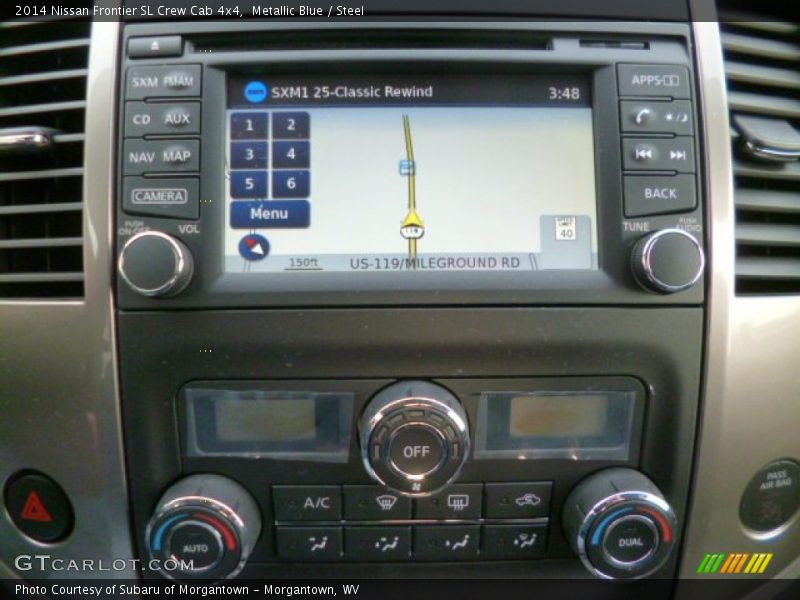 Metallic Blue / Steel 2014 Nissan Frontier SL Crew Cab 4x4