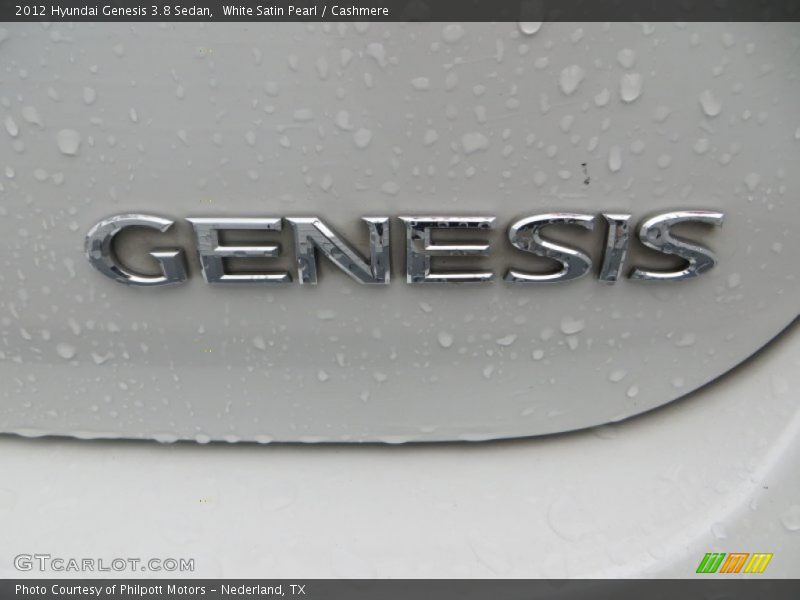 White Satin Pearl / Cashmere 2012 Hyundai Genesis 3.8 Sedan