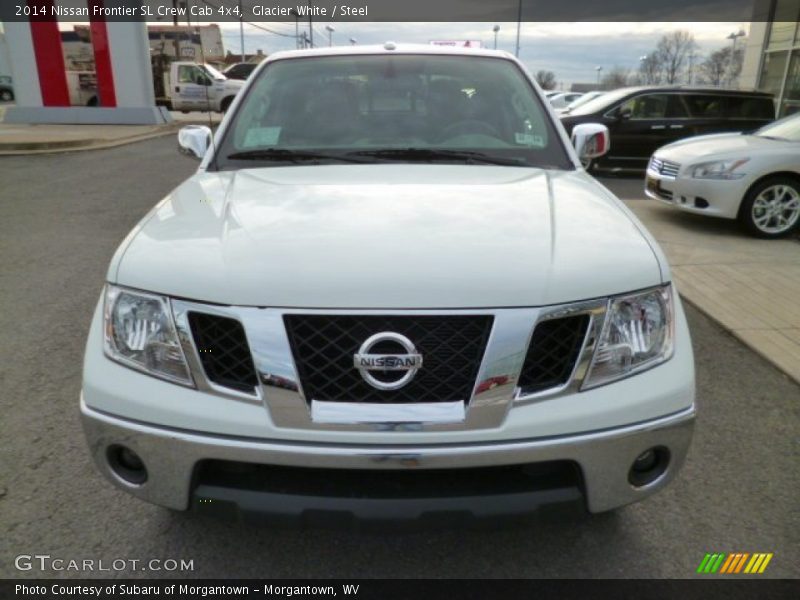 Glacier White / Steel 2014 Nissan Frontier SL Crew Cab 4x4