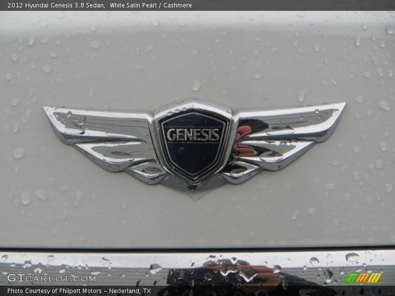 White Satin Pearl / Cashmere 2012 Hyundai Genesis 3.8 Sedan