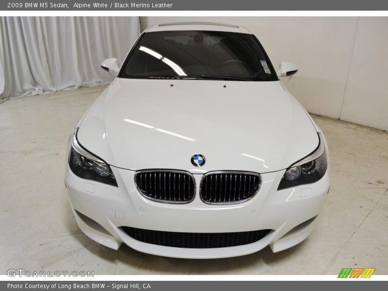 Alpine White / Black Merino Leather 2009 BMW M5 Sedan