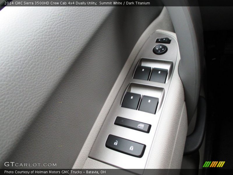 Summit White / Dark Titanium 2014 GMC Sierra 3500HD Crew Cab 4x4 Dually Utility