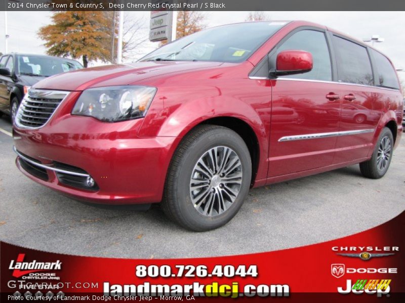 Deep Cherry Red Crystal Pearl / S Black 2014 Chrysler Town & Country S