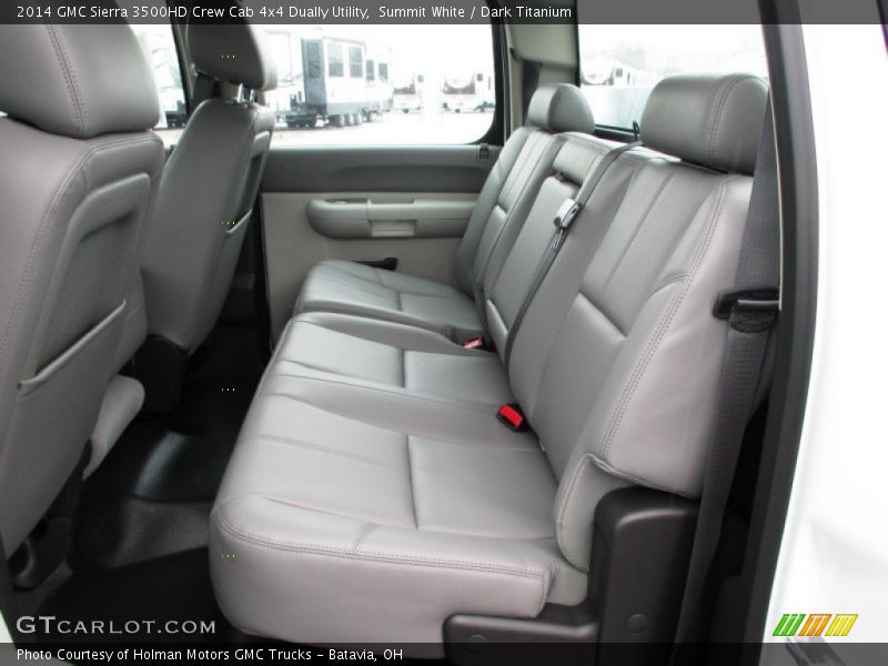 Summit White / Dark Titanium 2014 GMC Sierra 3500HD Crew Cab 4x4 Dually Utility