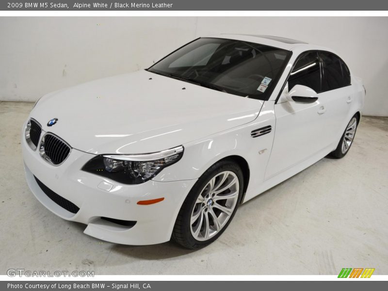 Alpine White / Black Merino Leather 2009 BMW M5 Sedan