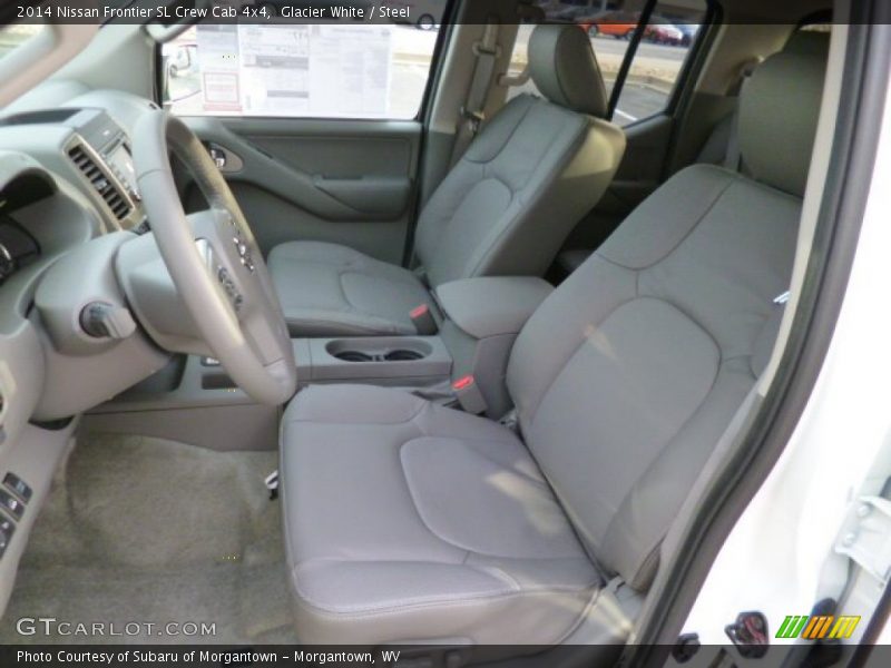 Glacier White / Steel 2014 Nissan Frontier SL Crew Cab 4x4