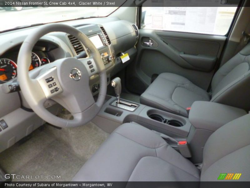 Glacier White / Steel 2014 Nissan Frontier SL Crew Cab 4x4